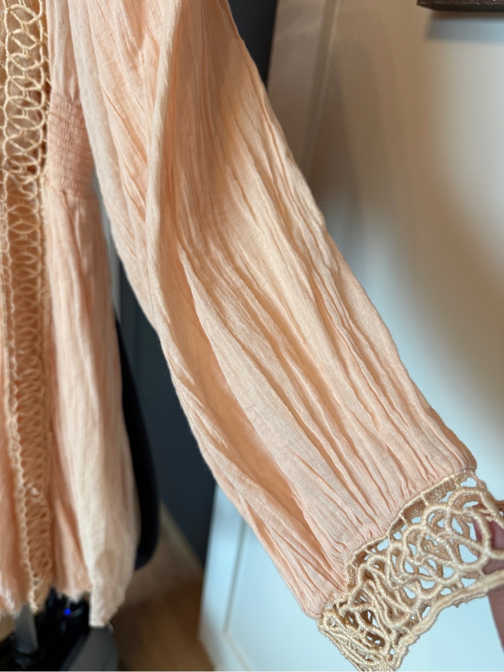 Free People peach dress- medium - Picture 3 of 8